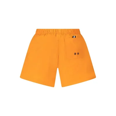 Arancione Nylon Men Swim Boxer