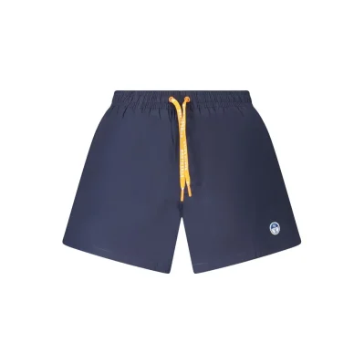 Blue Nylon Men's Swim Trunk