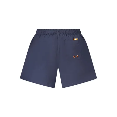 Blue Nylon Men's Swim Trunk