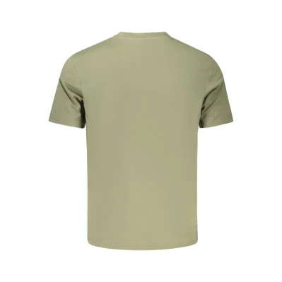 Green Cotton Men T-Shirt