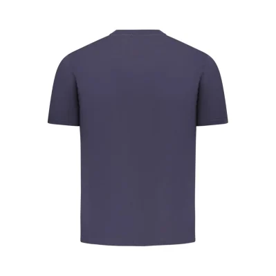 Blue Cotton Men T-Shirt