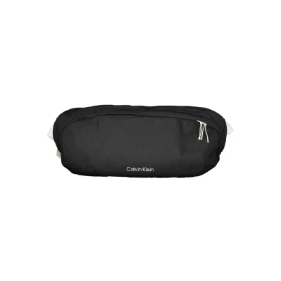 Black Polyester Men's Pouch