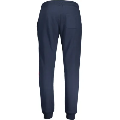 Blue Cotton Men's Sweatpants