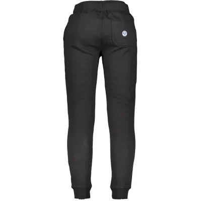 Black Cotton Men Sweatpants