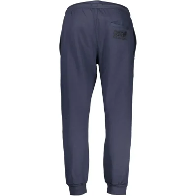 Blue Polyester Men's Sweatpants