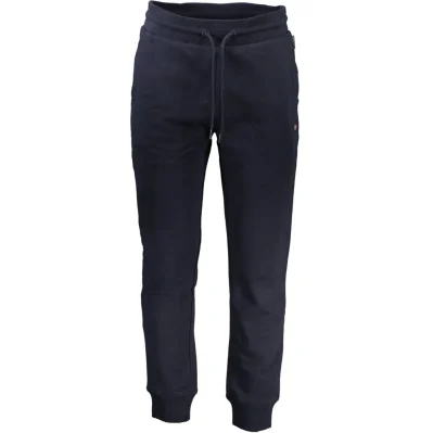 Blue Cotton Men's Jogger Pants