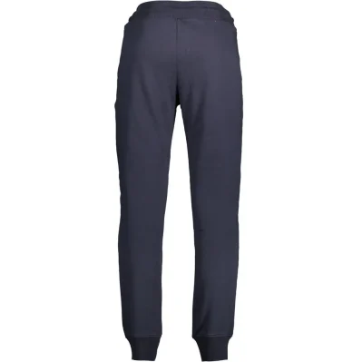Blue Cotton Men's Jogger Pants