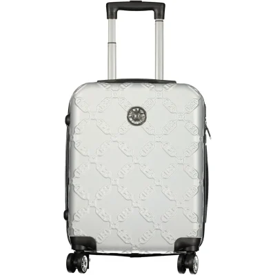 Argento Poliuretano Women's Travel Trolley Set