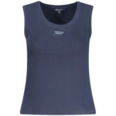 Blue Cotton Women's Tank Top