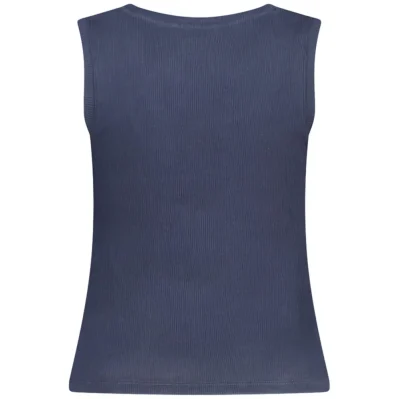 Blue Cotton Women's Tank Top