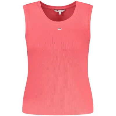 Pink Cotton Women Tank Top