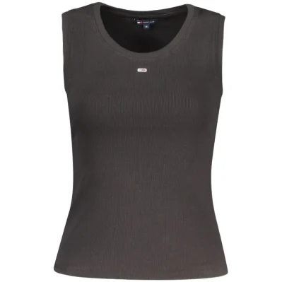 Black Cotton Women Tank Top