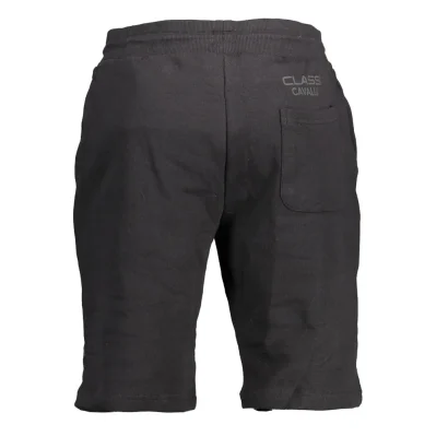 Black Cotton Men's Sweatpants