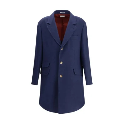 Blue Cashmere Coat