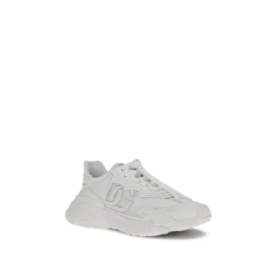 White Polyamide Athletic Sneakers