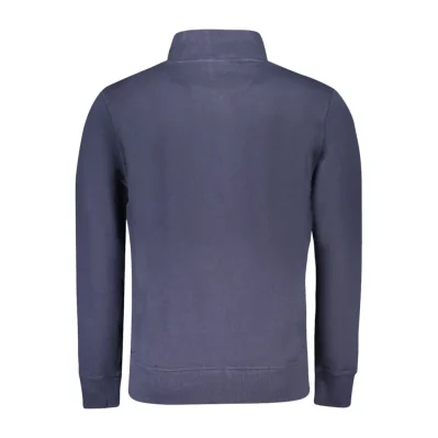 Blue Cotton Men Sweatshirt