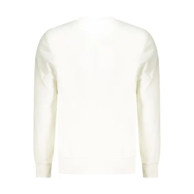 White Cotton Mens Sweatshirt