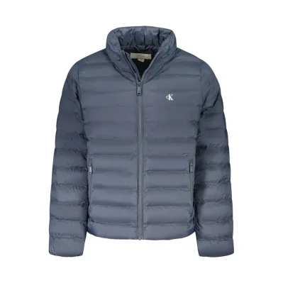 Blu Poliammide Men's Jacket