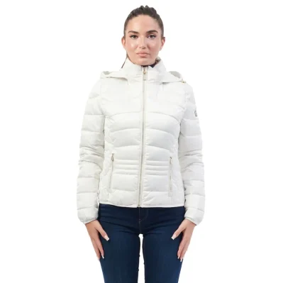 Bianco Polyester Women's Jacket
