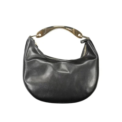 Black Polyethylene Women Handbag