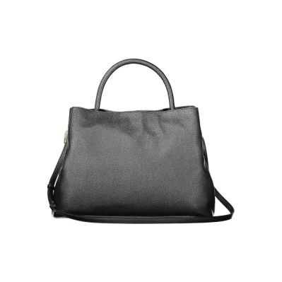 Black Polyethylene Women Handbag
