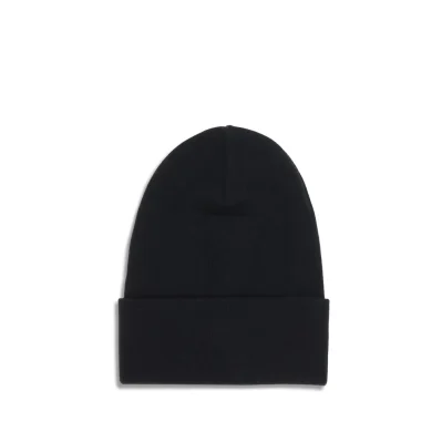 Black Fleece Wool Beanie