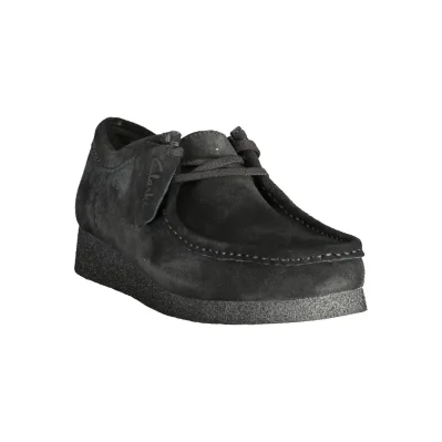 Black Leather Men Sneaker