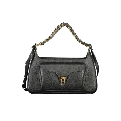 Black Leather Women Handbag