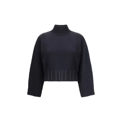 Black Fleece Wool Sweater