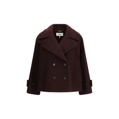 Bordeaux Fleece Wool Coat