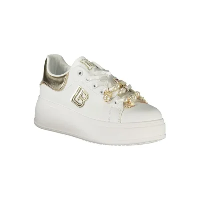 White Polyester Women Sneaker