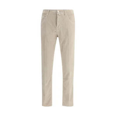 Gray Cotton Casual Pants