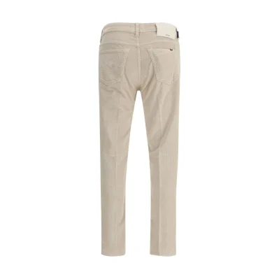 Gray Cotton Casual Pants
