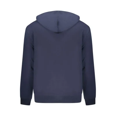 Blue Cotton Men Sweater