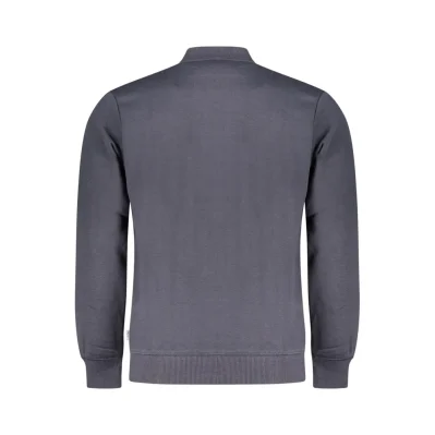 Blue Cotton Men Sweater