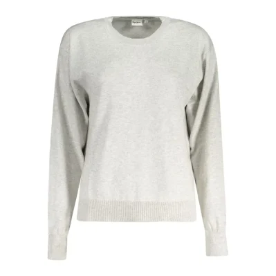 Gray Cotton Women Sweater