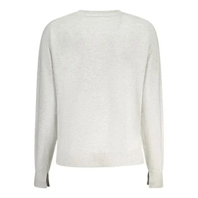 Gray Cotton Women Sweater