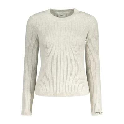 Gray Cotton Women Sweater