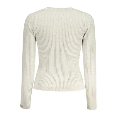 Gray Cotton Women Sweater