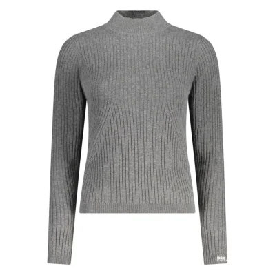Gray Cotton Women Sweater