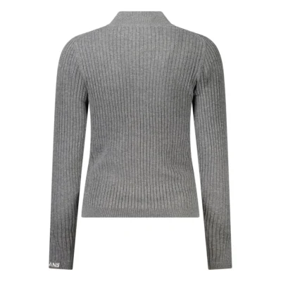Gray Cotton Women Sweater