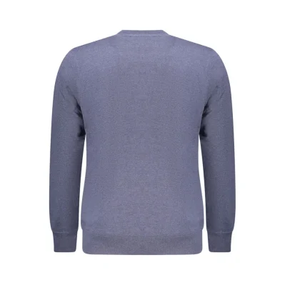Blue Cotton Men Sweater