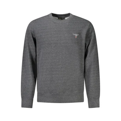 Gray Cotton Men Sweater