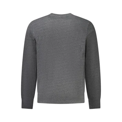 Gray Cotton Men Sweater