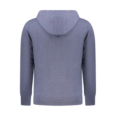 Blue Cotton Men's Hooded Sweater