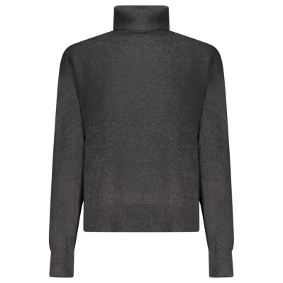 Black Cotton Women Sweater