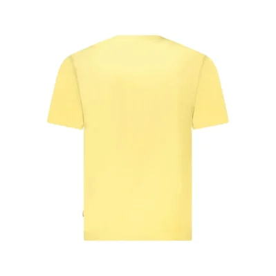 Yellow Cotton Men T-Shirt