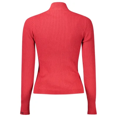 Red Cotton Women Sweater