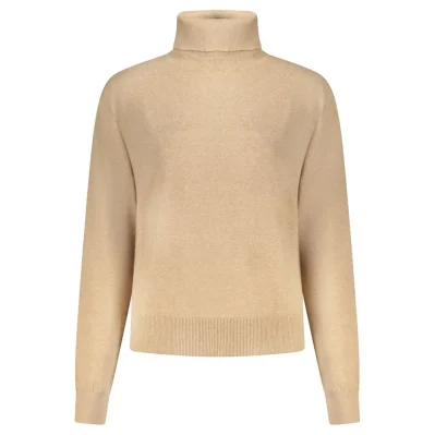 Beige Cotton Women Sweater