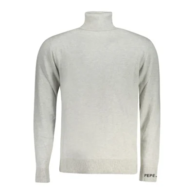 Gray Cotton Men Sweater